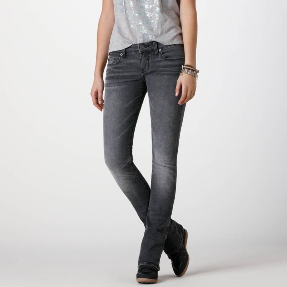 American Eagle faded black skinny kick faded black
